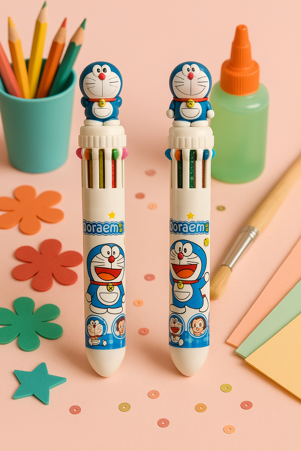10 in 1 pen | Kids crafts colour pen | ergonomic & fun to use